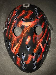 All masks are handmade and made to order { they are all handpainted and will not always be exact to the original} They can take up to two weeks ( please contact me if you need them by a specfic date) Hand Painted Full Face Mask For Masquerade, Hand Painted Black Mask For Masquerade, Artistic Black Halloween Masks And Prosthetics, Themed Black Full Face Masks And Prosthetics, Artistic Black Masks And Prosthetics For Halloween, Hand Painted Black Masquerade Mask, Artistic Black Masquerade Masks, Artistic Handmade Black Masks, Halloween Cosplay Hand Painted Masks