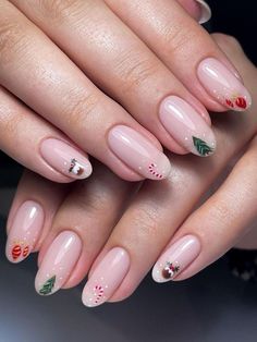 Christmas Nails Easy, Thanksgiving Nails, Winter Nails