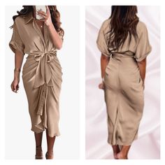 Short Sleeve Belted Ruched Midi Shirt Dress 97%Polyester, 3%Elastane S=Us 4-6, M=Us 8-10, L=Us 12-14, Xl=16 New To Poshmark? Sign Up With Code Styleyourself To Get $10 Off Your First Purchase. Shop My Closet For: Bohemian, Boho, Spring, Summer, Fall, Winter, Vacation, Cruise, Holiday, Photo-Shoot, Birthday, Occasion, Wedding, Fun, Casual, Party, Gift, Shopping, Girly, Trendy, Modest, Date Night, Chic, Classy, Classic, Elegant, Statement, Dressy, Fancy, Preppy, Feminine, Soft, Romantic, Bride, Li Ruched Button-up Dress For Work, Short Sleeve Ruched Midi Dress For Day Out, Elegant Knee-length Shirt Dress For Brunch, Chic Ruched Button-up Shirt Dress, Chic Button-up Ruched Shirt Dress, Elegant Shirt Dress With Tie Waist For Brunch, Office Ruched Midi Length Dresses, Office Midi Dress With Ruched Detail, Elegant Ruched Shirt Dress For Work