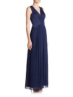 Pamella Roland dress on sale in size 6,8,10 for $117 link: http://www.saksfifthavenue.com/main/ProductDetail.jsp?PRODUCT%3C%3Eprd_id=845524446810389&R=842393007040&P_name=Pamella%2C+Pamella+Roland&sid=15221D9FB739&Ntt=blue+gown&N=0+1536+399545627&bmUID=l8u7qsr Teal Gown, Kate Middleton Dress, Maternity Bridesmaid Dresses, Sleeveless Bridesmaid Dresses, Grey Bridesmaid Dresses, Marine Uniform, One Shoulder Gown, Convertible Dress, Maxi Jersey Dress