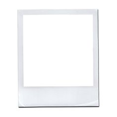 a white square photo frame on a white background