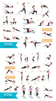 a woman doing yoga poses and exercises for the entire body - people characters character sheet