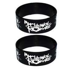 2 Never Used Em', Durable Rubber Silicone, Stretchy, Os Fits Most Adults, & Young Adults, My Chemical Romance (Commonly Abbreviated To Mcr Or My Chem) Is An American Rock Band From Newark, New Jersey. The Band's Current Lineup Consists Of Lead Vocalist Gerard Way, Lead Guitarist Ray Toro, Rhythm Guitarist Frank Iero, And Bassist Mikey Way. Founded By Gerard, Mikey, Toro, And Matt Pelissier (And Later Joined By Iero), The Band Signed With Eyeball Records And Released Their Debut Album, I Brought Mcr Bracelet, 2010 Emo, Mcr Band, Emo Accessories, Emo Fits, Band Bracelets, Ray Toro, Dr Closet, Alt Rock