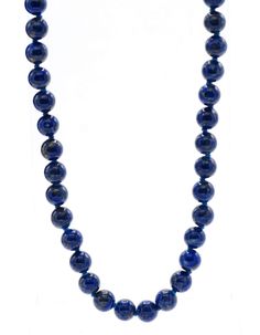 PRICES MAY VARY. Genuine 8mm Lapis Lazuli Beads Genuine 925 Sterling Silver Lobster Claw Clasp Hand Made in the USA This jewelry design was manufactured with the highest quality standards. All efforts are being made to use sustainable resources and socially responsible providers. Lapis is considered a stone of self-knowledge Shiny lapis lazuli beads form a beautiful 30-inch necklace that's perfect for daytime or evening. The 8mm round beads are a nice versatile size, big enough to have an impact Lapis Lazuli Beaded Necklace, Lapis Lazuli Necklace, Lapis Lazuli Beads, Necklace Extender, Bead Necklace, Lobster Claw, Lapis Lazuli, Round Beads, Womens Jewelry Necklace