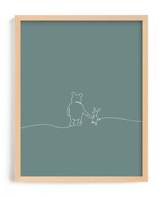 Bring a hundred acres of happiness to your home decor with this charming Pooh and Piglet wall art. . Pooh And Piglet, Children's Art, Disney Winnie The Pooh, Childrens Art, Disney Art, Winnie The Pooh, Art Print, Art Prints, Disney