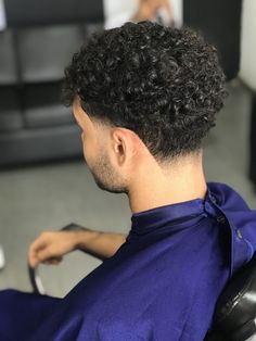 Taper Fade Haircut Curly Hair, Boys Haircuts Curly Hair, Fade Haircut Styles, Black Hair Cuts