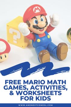 the mario math games, activities and worksheets for kids to practice their math skills