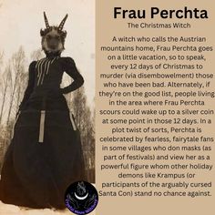 an old photo with the words frau perichta