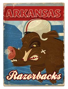 an old fashioned metal sign with a boar on it's face and the words arkans