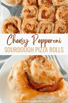 cheesy pepperoni sourdough pizza rolls are the perfect appetizer