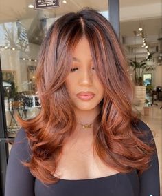 Red Balayage Hair, Brown Hair Inspo, Hair Color Shades