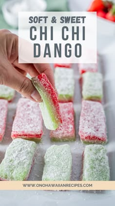 soft and sweet chi chi dango is an easy dessert that's perfect for any special occasion