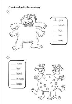 an animal worksheet with the words count and write the numbers