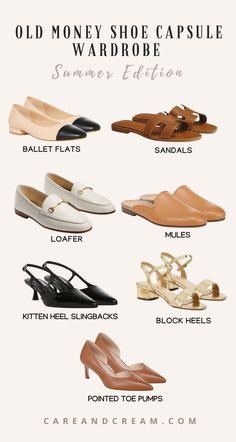 Loafer Sandals Outfit, Classy Loafers Women, Women Flat Shoes Classy, Chic Shoes Women, Old Money Outfits Loafers, Must Have Sandals For Women, Work Outfits Women Flat Shoes, Old Money Flats, Quiet Elegance Fashion