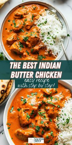 Enjoy this easy Indian butter chicken recipe, featuring tender chicken breast in an aromatic tomato and butter sauce. A great easy weeknight dinner that's also perfect for leftovers. Savoury Dinner Ideas, Butter Chicken Indian Recipes, Family Dinner Ideas Chicken, Fast And Easy Dinner Recipes, Weekday Dinner Ideas, Leftover Chicken Breast Recipes, Butterchicken Indian Recipe, Authentic Indian Butter Chicken