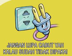 an image of a cartoon character plugged into a light switch with the caption