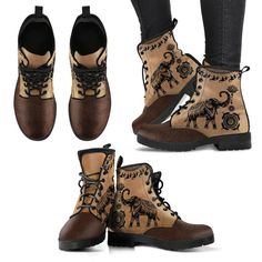 Good Fortune Elephant Boots Animal Boots, Custom Sneakers Diy, Save The Elephants, Light Boots, Comfortable Boots, Soft Textiles, Custom Sneakers, Good Fortune, Waterproof Boots