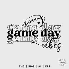 a football game day svg file is shown