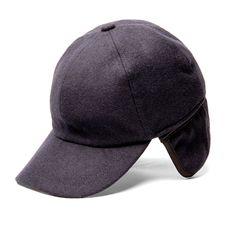 Low-profile six panel ball cap with brushed tricot lining and 3/4 inner earband. Shell: 50% Wool, 50% Polyester Lining: 100% Polyester Brushed Tricot Made in China Washing Instructions: Dry Clean Only Wool Visor Hat For Winter, Winter Wool Visor Hat, Classic Windproof Hat For Outdoor, Adjustable Cap For Cold Weather, Classic Winter Hat With Visor, Classic Winter Visor Hat, Adjustable Brimmed Winter Hat, Navy Curved Brim Hat For Winter, Winter Brimmed Hat With Adjustable Fit