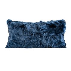 Fur Alpaca Pillow with Insert, Daphne, 11 x 22 - BlueJay Avenue Fleece Pillow, Alpaca Throw, Suri Alpaca, Fur Pillow, Blue Throw Pillows, Down Feather, Pillow Collection, Baby Alpaca, New Home Gifts