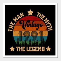 the man the myth vintage 1970 birthday gift for men and women, with an old style design