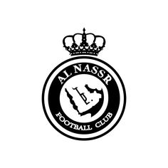 the logo for an amateur football club, with a crown on it's head