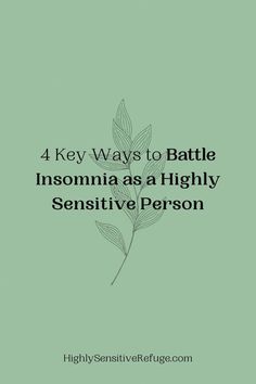 For highly sensitive people, daytime stress impacts nighttime cycles in a very big way. Sensitive Person, Highly Sensitive People, Highly Sensitive Person, Sensitive People, Sleep Help, People Struggle, 60 Fashion, Loose Skin