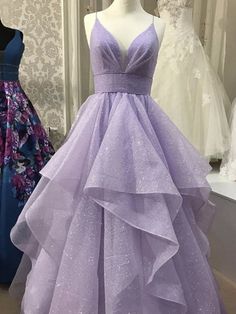 Silhouette:?A Line Waist: Natural Sleeve Length: Sleeveless Shown Color:?Purple Built-In Bra: Yes Purple Ball Gown, Purple Evening Dress, Purple Prom, 파티 드레스, Purple Prom Dress, Prom Dresses Modest, Pretty Prom Dresses, Grad Dresses