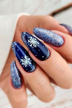 Winter Gel Nails, Holiday Nail Designs