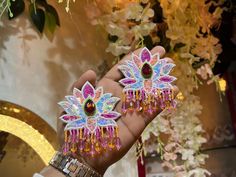 Saree Tassel, Embroidery Jewellery, Diy Earrings Materials, Kids Embroidery, Jewellery Diy