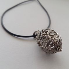 Filigree Pendant Bola Filigrana Grande Sterling Silver