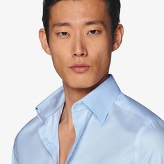 Perfect for any occasion, this handsome light blue button-up is tailored to our slim fit and features a classic collar and single cuff. Slim Fit Shirt, Style Expert, Fashion Advice, Workout Shirts, Pure Cotton, Personal Style, Oxford, Button Up, Perfect Fit