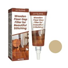 wooden floor gap filler for beautiful staining in the box next to it's packaging