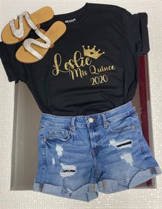 t shirts customized for your quinceañera. message us with details abour your customization! Cute Surprises, Customise T Shirt, Quince, Quinceanera, Custom Tshirts, Gender Neutral, Graphic Tees, Bathing Beauties, Super Cute