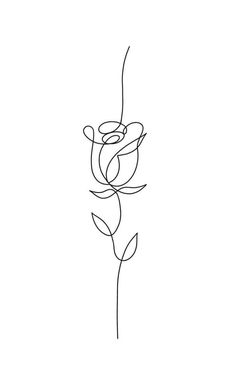 a single line drawing of a flower on a white background with the word love written in it