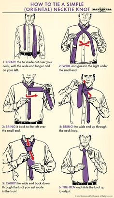 How to Tie a Tie: The Complete Guide How To Tie A Necktie, Tie A Tie Easy, Tie Knots Men, Simpul Dasi, Tie A Necktie, Windsor Knot, Neck Tie Knots