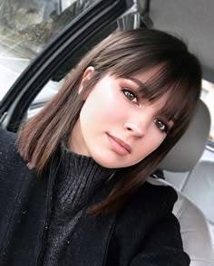 Bangs Haircut, Long Bob With Bangs, Long Bob Haircuts, Trendy Hairstyle, Hair 2018, Easy Hairstyle, Short Straight Hair, Long Bob Hairstyles, Short Haircut