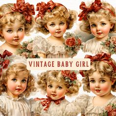 Angel Baby Art, Valentine's Day Party Games, Victorian Photography, Png Vintage, Vintage Baby Girl, Girl Clipart, Antique Paper, Holiday Magic, Baby Art