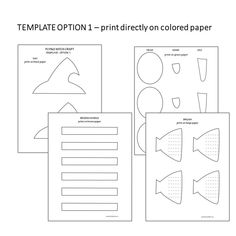 the templates for an origami paper