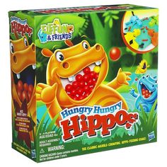 the hungry hungry hippo game is in its box