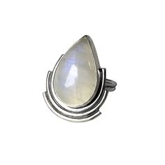 Chic, charming and captivating, make a statement with our Size 7 Cascading Moonstone Ring. This one-of-a-kind piece not only adds an elegant shimmer to your hand but also carries the enchanting aura of moonlight, bringing out the celestial goddess within you. Embrace your radiance and inner power with this moonstone magic.