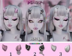 Check out these incredible Sims 4 Horns CC at number 8C on my Sims 4 CC and mods list! The "Demonia" horns come in a variety of styles, from heart-shaped accessories to sleek, edgy designs. They’re perfect for giving your Sim a bold, fantasy-inspired look, and with multiple swatches, you can customize to your heart’s content! Plus, this list is packed with the latest Sims 4 CC packs, a must-have for both your female and male Sims CC folders! Sims 4 Animal Tail Cc, Sims 4 Kawaii Accessories, Sims 4 Horns Cc, Sims 4 Cc Horns, Sims 4 Succubus, Sims Cc Accessories, Sims 4 Cc And Mods, Sims 4 Accessories Cc, Sims 4 Cc Accessories