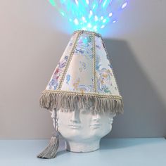 pastel iridescent LED lampshade hat by meme cuisine Lampshade Hat, Kind Meme, Unique Rave Outfits, Disco Ball Light, Led Costume, Novelty Hats, Festival Hat, Costume Parties, Rave Outfit