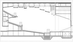 an architectural drawing of the interior of a building