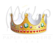 Paper crown Printable. Paper crown template. Gold crown. Queen crown. Queen costume crown King crown Paper Crown Template, Paper Crown Printable, Crown Paper, Crown Printable, Crown Template, Crown Queen, Summer Staycation, Crown For Kids, Butterfly Mobile