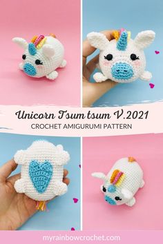 crochet pattern for an amigurmi unicorn