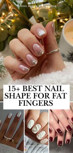 15+ Best Nail Shape for Fat Fingers. Burgundy nails, round nails and almond nails. These styles are perfect for enhancing natural beauty while adding elegance. Explore ideas that suit all finger shapes.