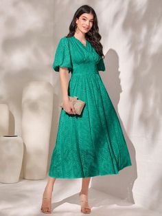 Puffed Sleeves Dress, Puff Sleeve, Dresses With Sleeves, Collar, Manche