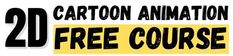 the logo for cartoons animation free course, which is also available to children and adults