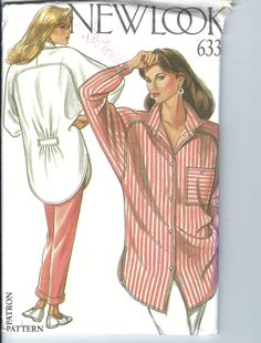 a women's shirt and pants sewing pattern from the new look misses 533